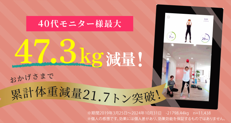 47.3kg減量に成功